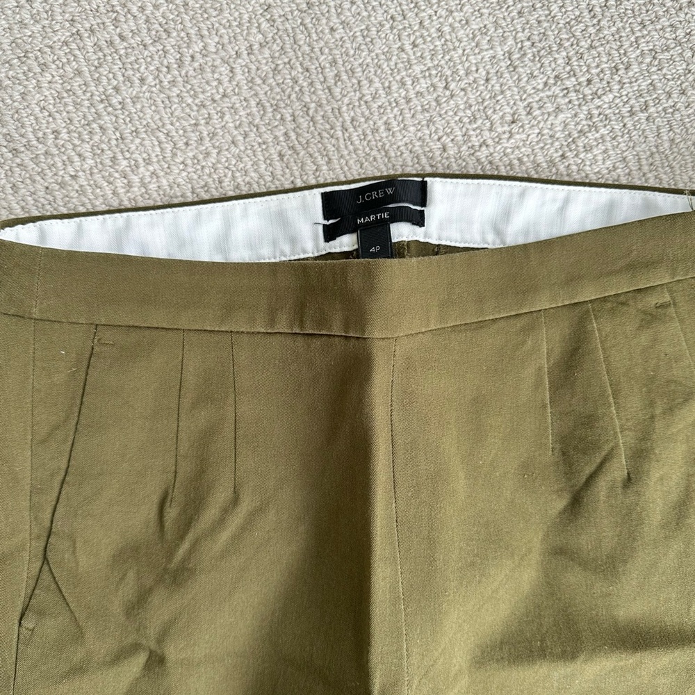J. Crew Martie Army Green Pants
